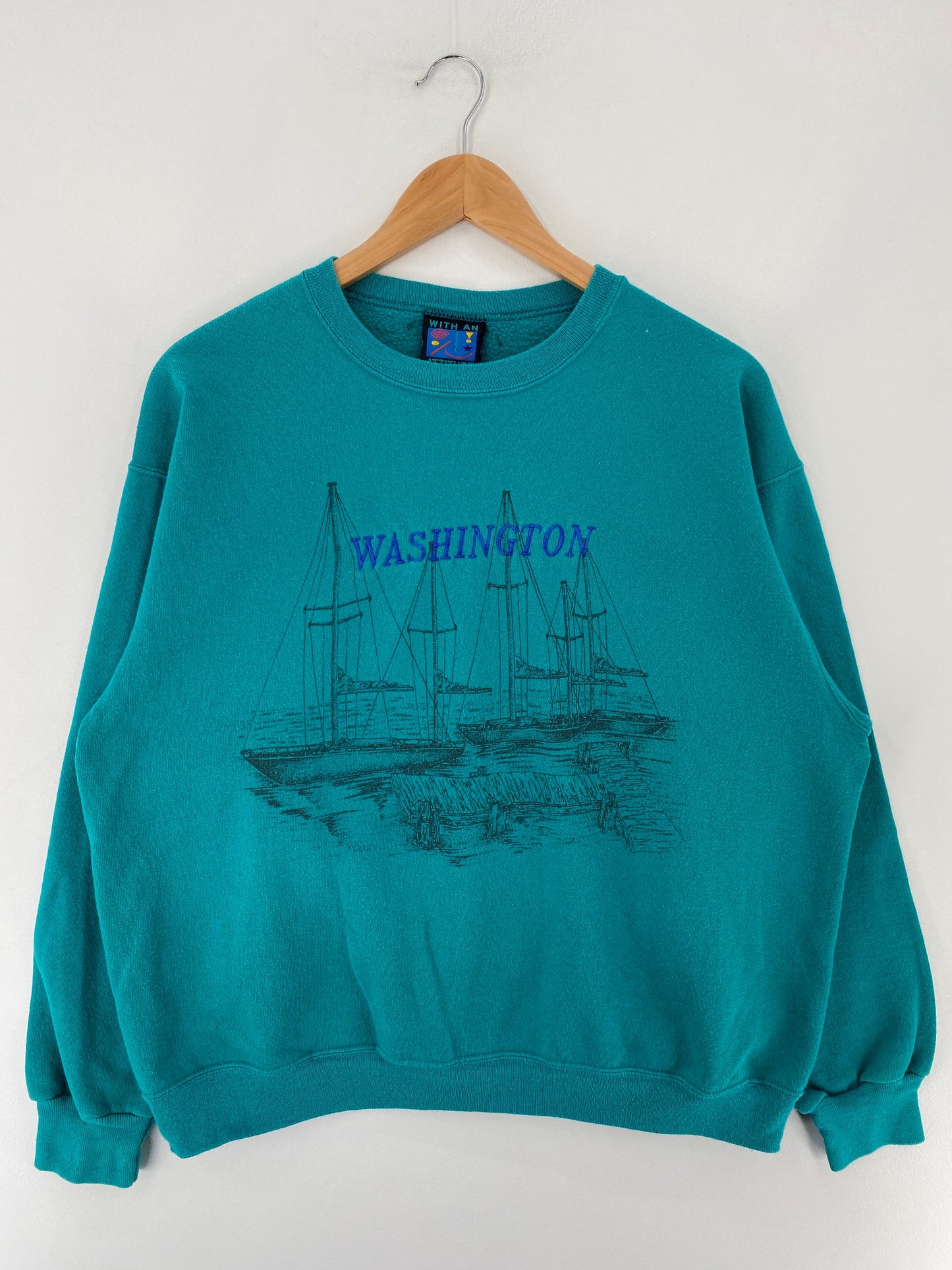 90's WASHINGTON Made in USA Size L Vintage Sweat-Shirt / F6154S