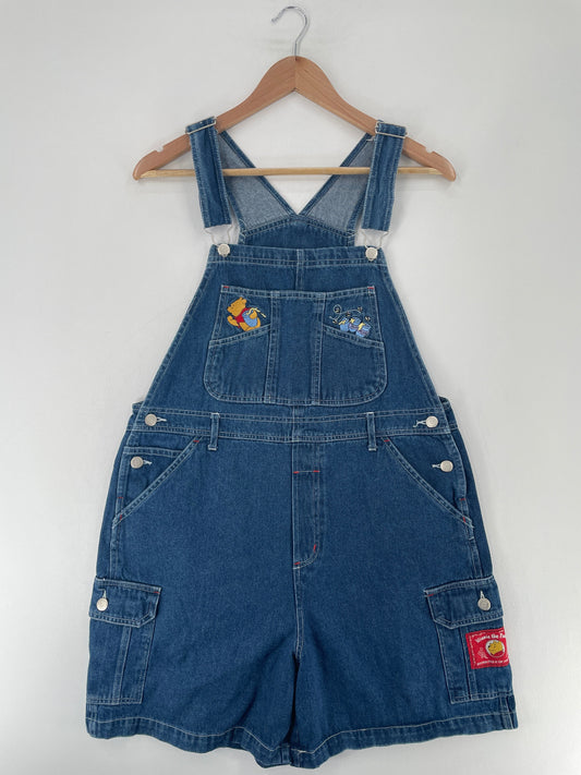 00' DISNEY WINNIE THE POOH Size L Vintage Denim Overall / G1966P