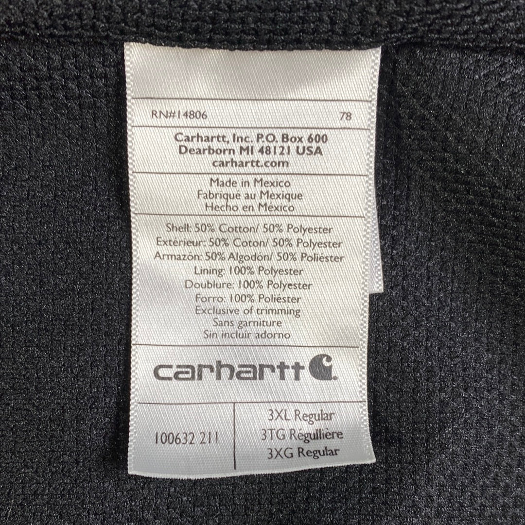 Vintage CARHARRT Size XXXL Zip Up Hoodie Sweat Shirt / G5630S