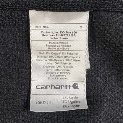 Vintage CARHARRT Size XXXL Zip Up Hoodie Sweat Shirt / G5630S