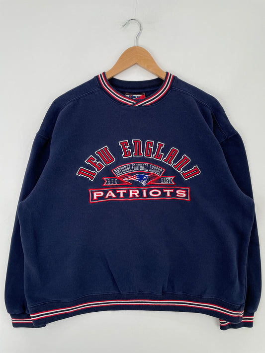 90’s NEW ENGLAND PATRIOTS Size L Vintage NFL Sweat-Shirt / F196S