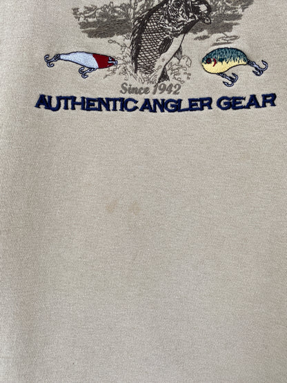 Vintage BAIT AND TACKLE Size XL Animal Sweat-Shirt / E6944S