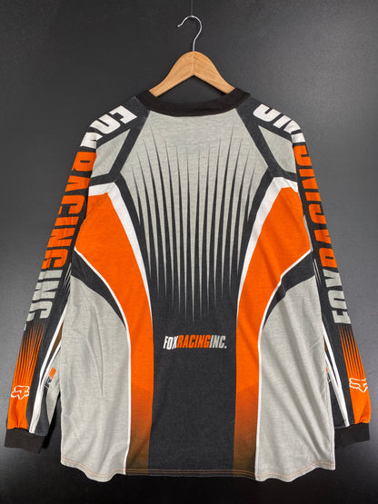 00' FOX RACING Size XL Vintage Racing Long Sleeve T-Shirt / F123T