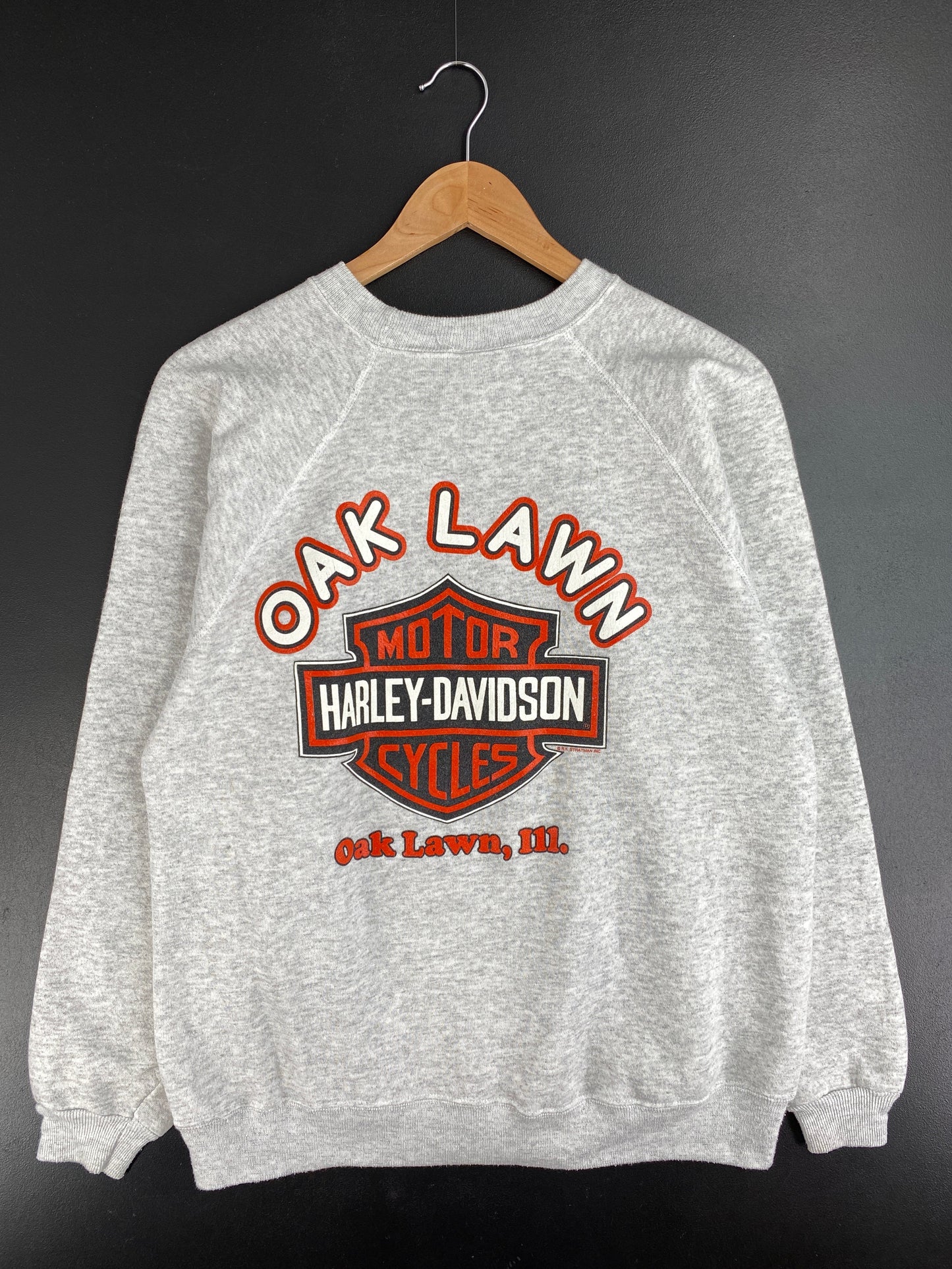 1993 HARLEY DAVIDSON Made in USA Size L Vintage Sweat-Shirt / E9888S