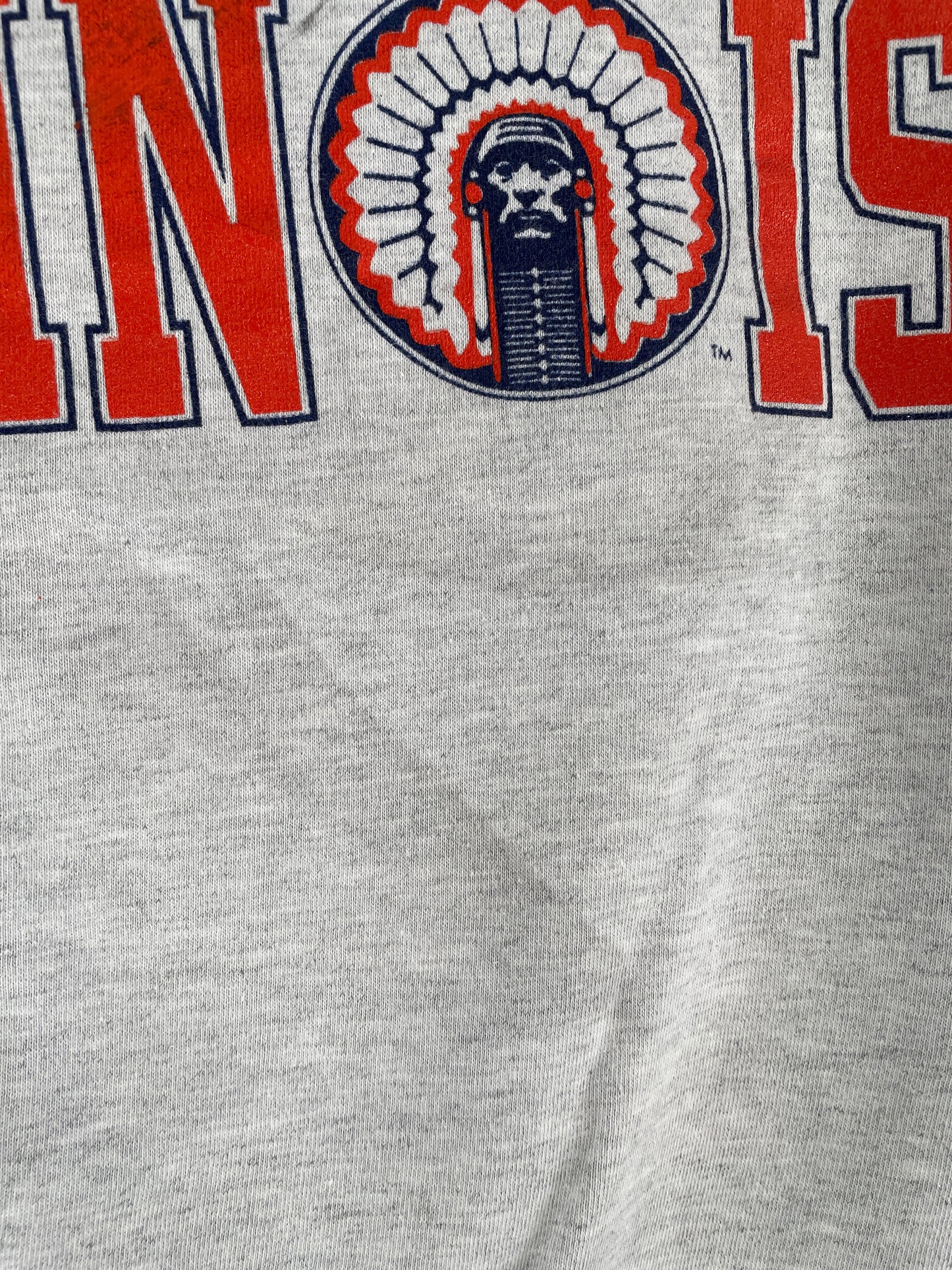 90’s ILLINOIS ILLINI Size XL College Sweat-Shirt / G4753S