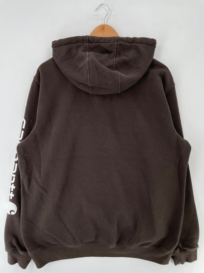 Vintage CARHARTT Size L Hoodie Sweat-Shirt / E7938S