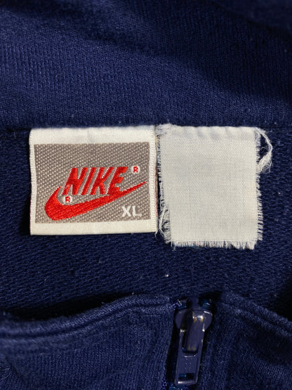 90's NIKE Silver Tag Size XL Vintage Zip up Sweat shirt / G4085S