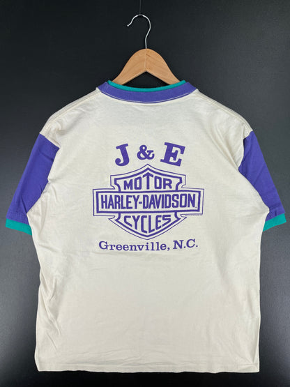 90's HARLEY DAVIDSON GREENVILLE Made in USA Size L Vintage T-Shirts / F1815T
