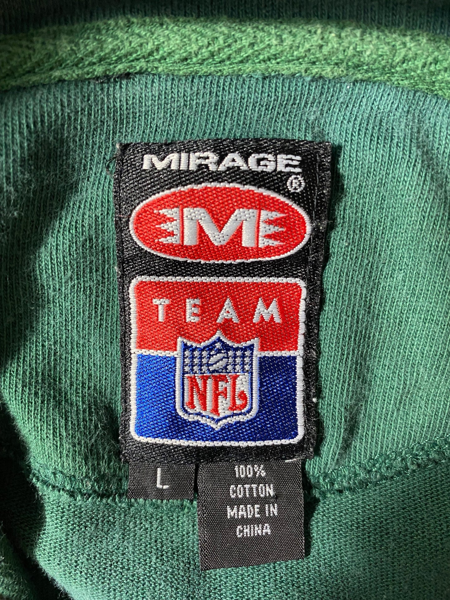 00' GREEN BAY PACKERS Size L Vintage NFL Half Zip Sweat-Shirts/ F9541S