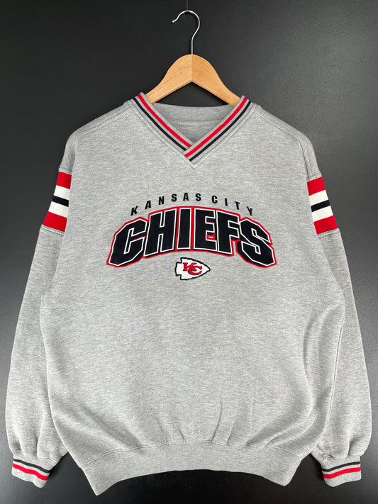 90’s KANSAS CITY CHIEFS Size Approx.L NFL Sweat-Shirt / E6976S
