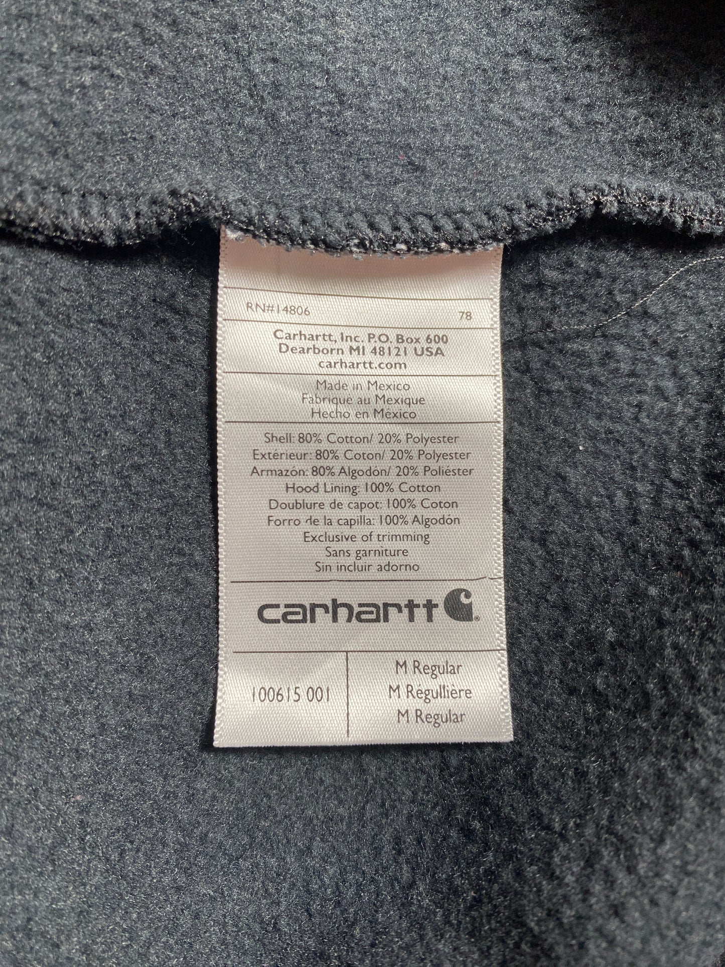 Vintage CARHARTT Size M Hoodie Sweat-Shirt / E9175S