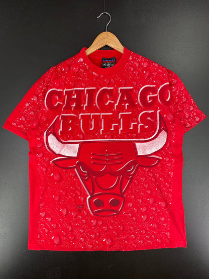 90's CHICAGO BULLS Made in USA Size XL Vintage NBA T-Shirt / F2268T