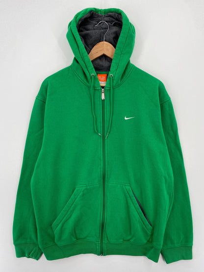 Vintage NIKE MINI SWOOSH Size L Vintage Zip Up Hoodie Sweat-Shirt / F6308S