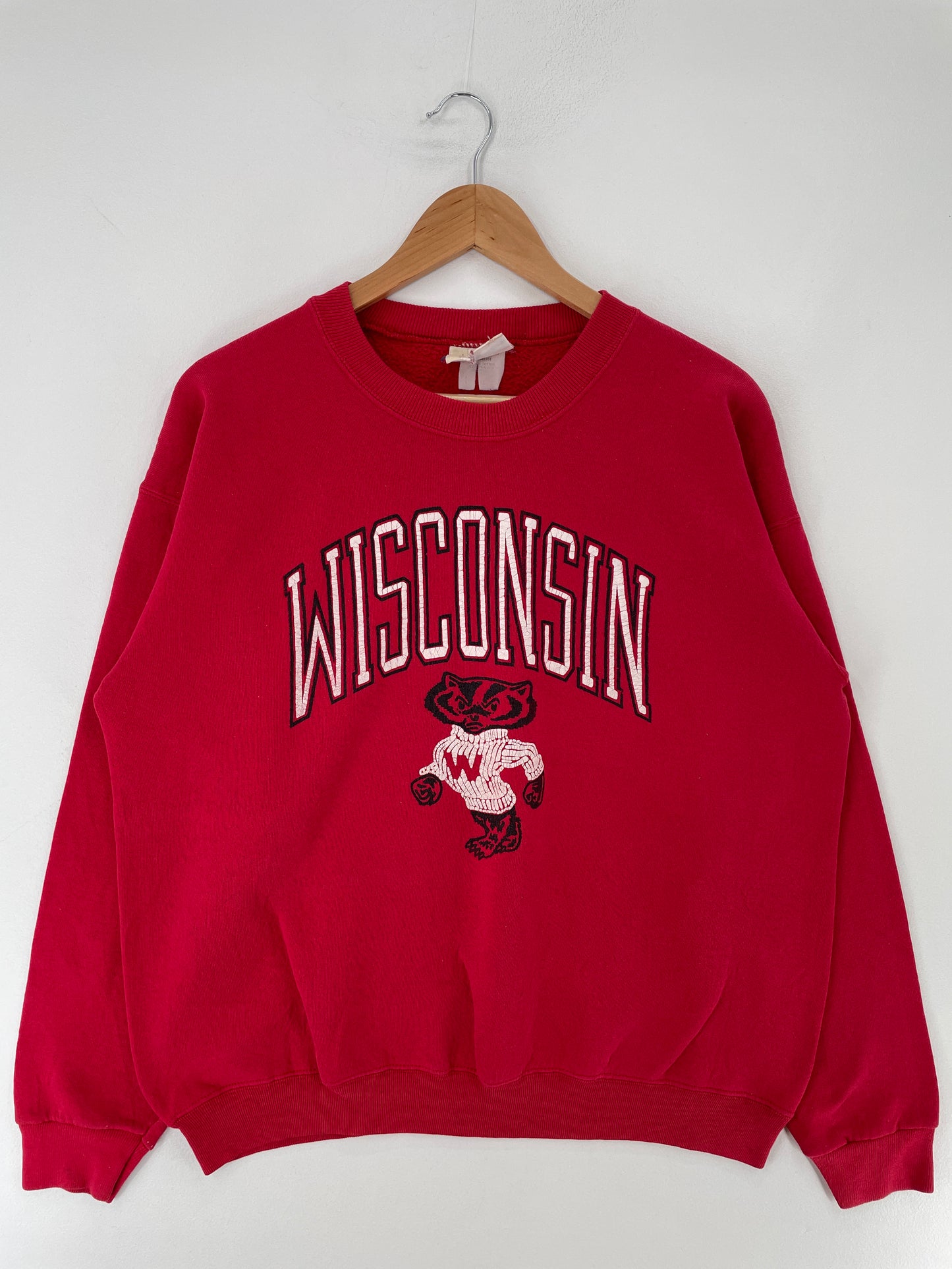 90's WISCONSIN Made in USA Size XL Vintage College Sweat-shirt / E9903S