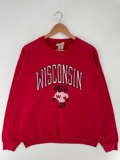 90's WISCONSIN Made in USA Size XL Vintage College Sweat-shirt / E9903S