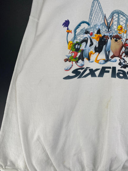 90's SIX FLAGS Made in USA Size XL Vintage Sweat-shirt / G6027S