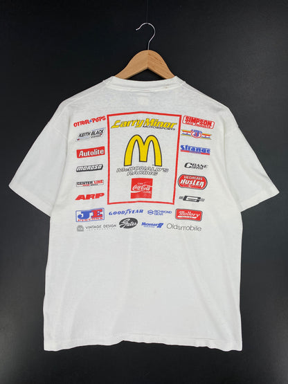 .90’s MCDONALD'S x ED MCCULLOCH Made in USA Size XL Vintage Racing T-Shirt / E9132T