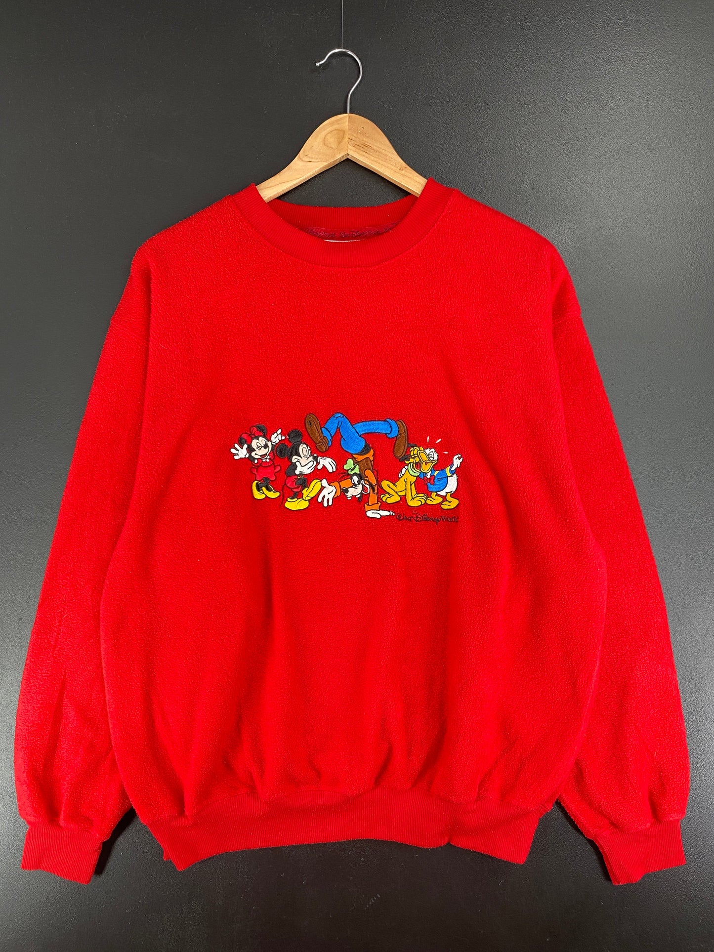 90's DISNEY MICKEY AND FRIENDS Size M Vintage Fleece / F6207S