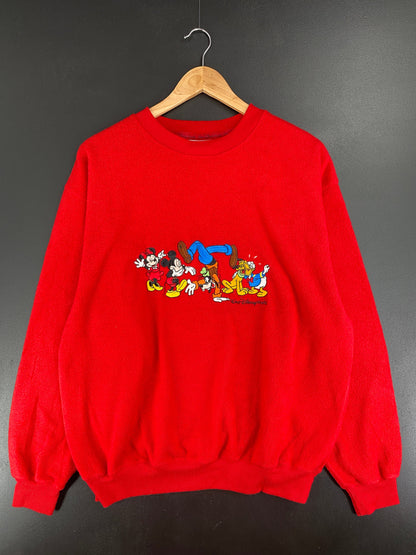 90's DISNEY MICKEY AND FRIENDS Size M Vintage Fleece / F6207S