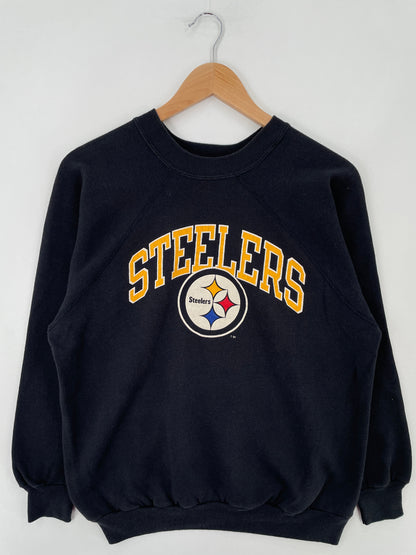 80’s PITTSBURGH STEELERS Made in USA Size L Vintage NFL Sweat-Shirt / F5407S