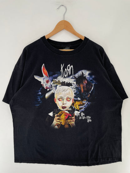 1998 KORN Size No Tag (Approx.XL) Vintage Music T-shirt / E7041T
