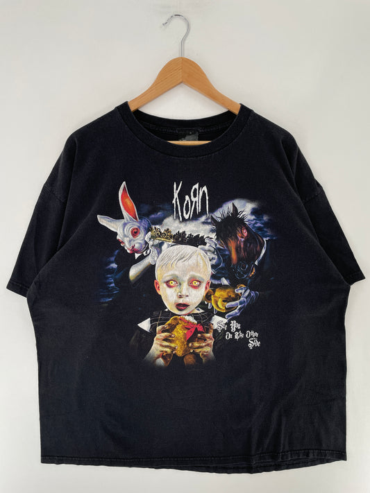 1998 KORN Size No Tag (Approx.XL) Vintage Music T-shirt / E7041T