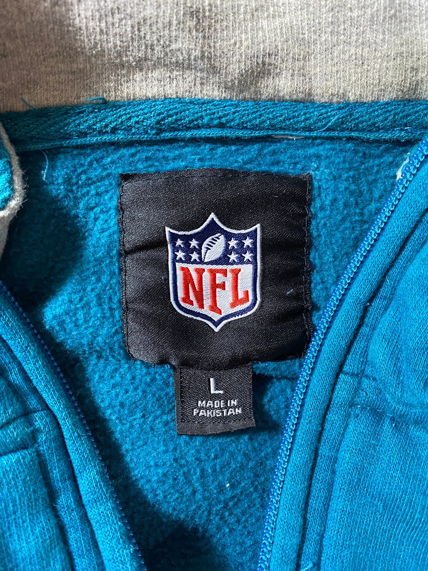 Vintage JACKSONVILLE JAGUARS Size L NFL Half-Zip Sweat-Shirt / E7646S