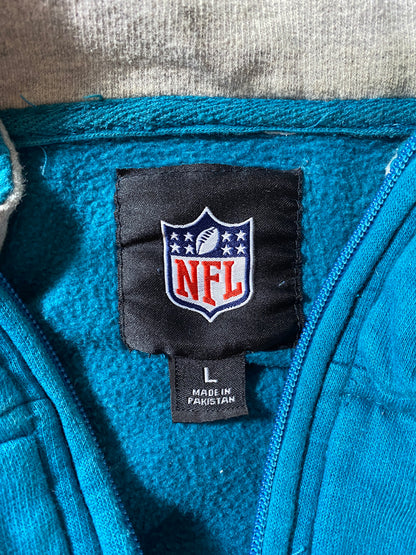 Vintage JACKSONVILLE JAGUARS Size L NFL Half-Zip Sweat-Shirt / E7646S