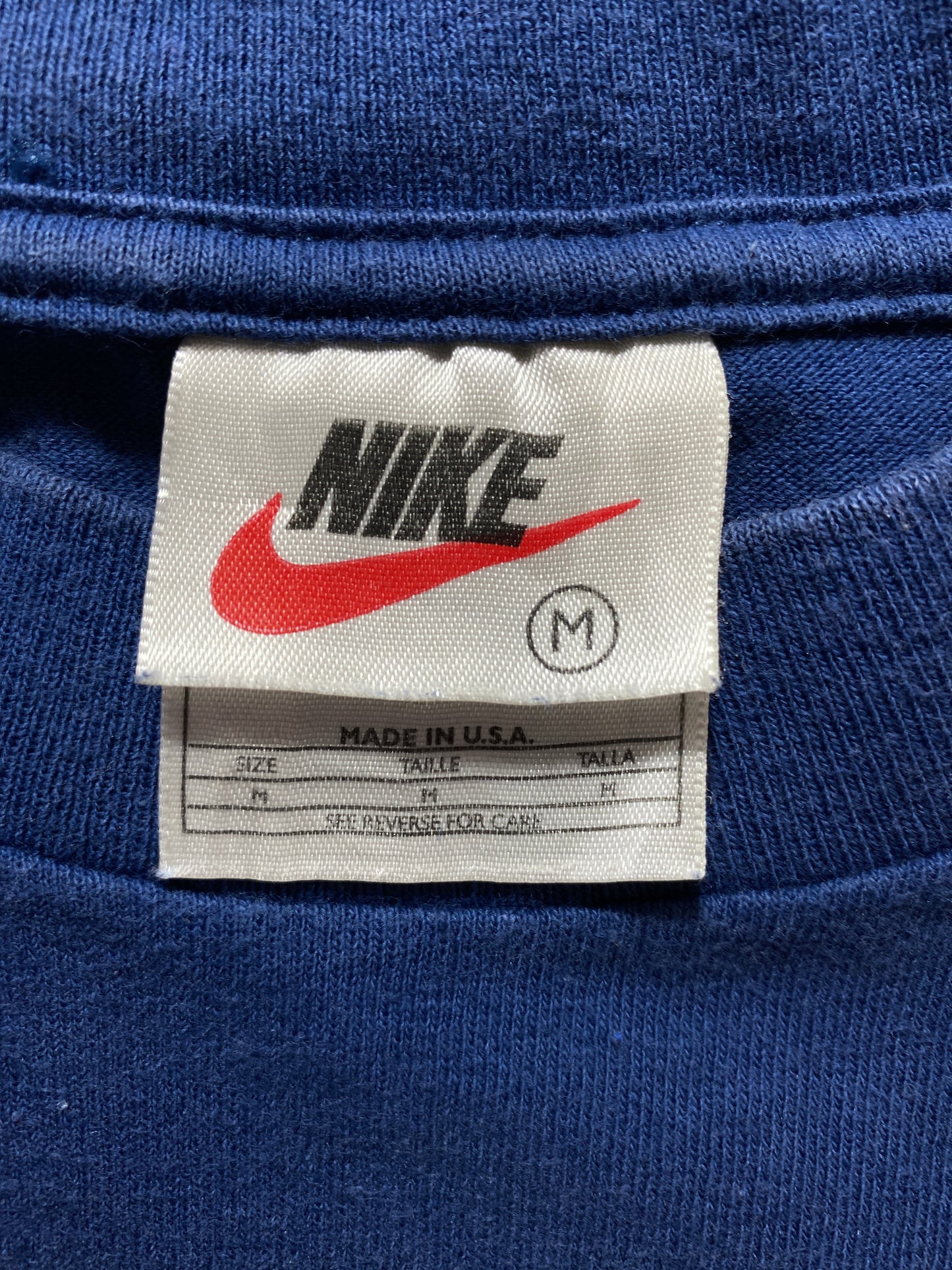 .90’s NIKE MINI SWOOSH Made in USA Size M Vintage T-Shirt / F136T