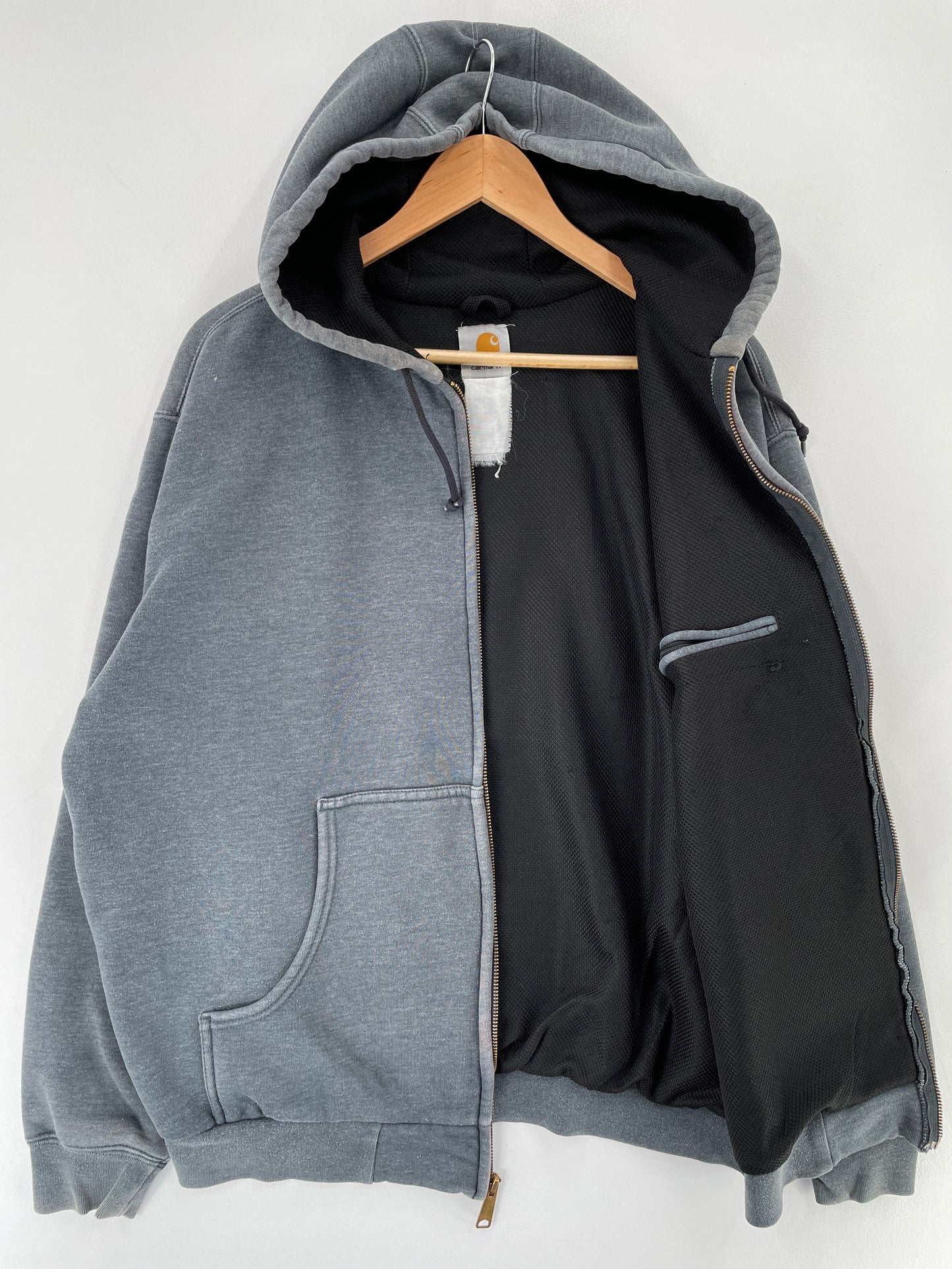 Vintage CARHARTT Size Approx.XL Zip Up Hoodie Sweat-Shirt / F224S