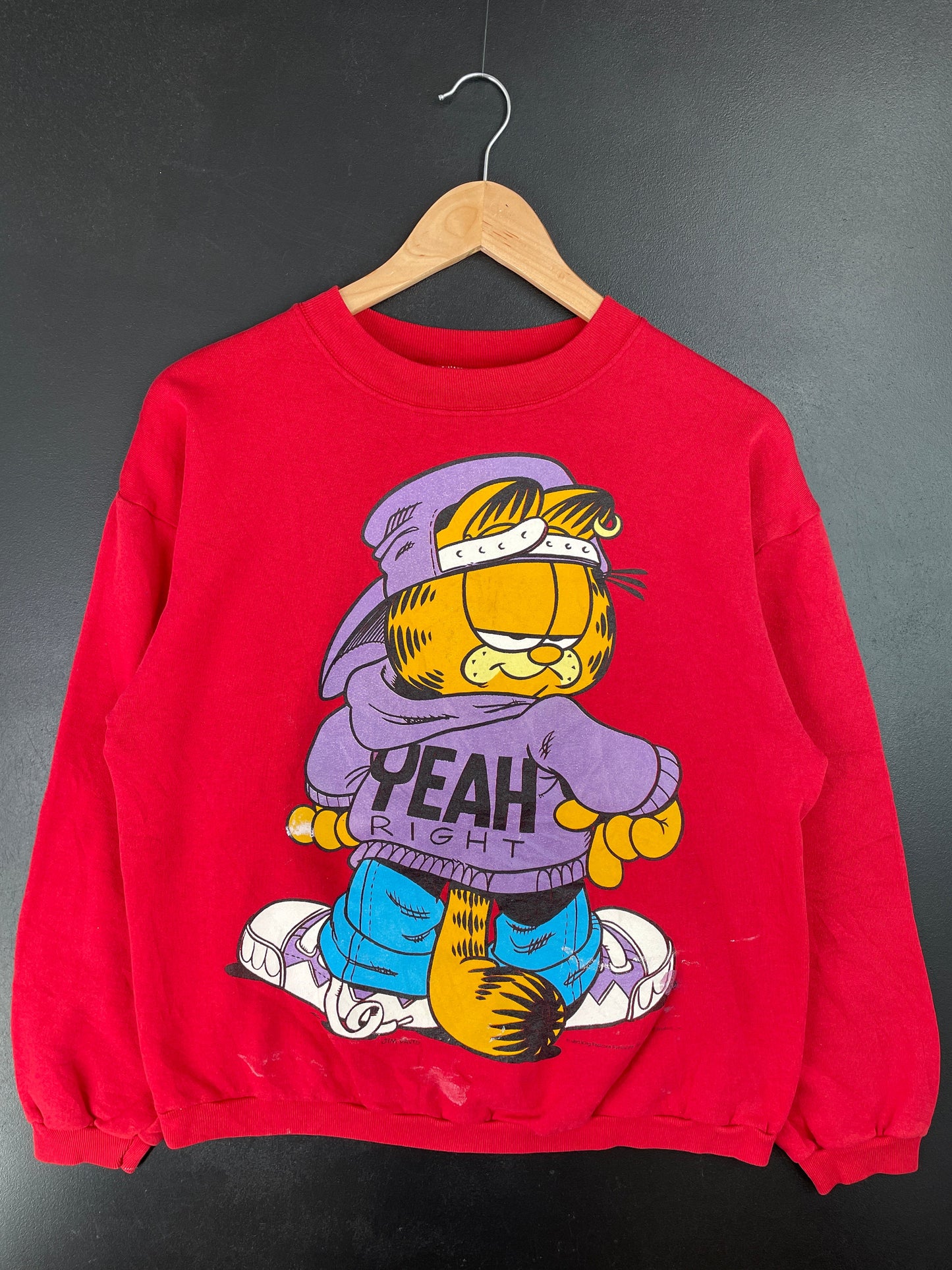 90's GARFILD Made in USA Size M Vintage Sweat-shirt / F2207S