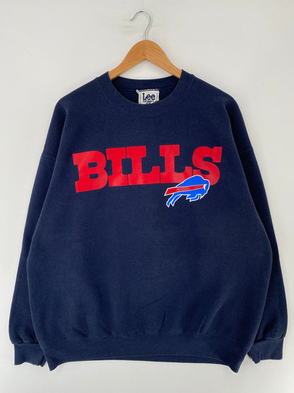 1998 BILLS Made in USA Size XL Vintage NFL Sweat-Shirt / E9007S