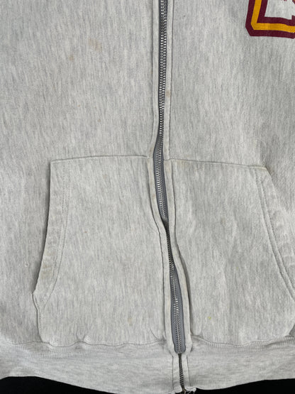 90's BOSTON COLLEGE EAGLES Made in USA Size XXL Vintage College Hoodie Zip-up Sweat-Shirt / F1364S