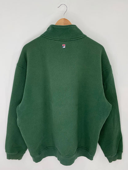 90’s FILA Size XL Vintage Half Zip Sweat-shirt / E8645S