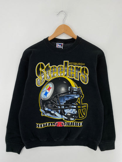 90's PITTSBURGH STEELERS Size M Vintage NFL Sweat-Shirt / F4175S