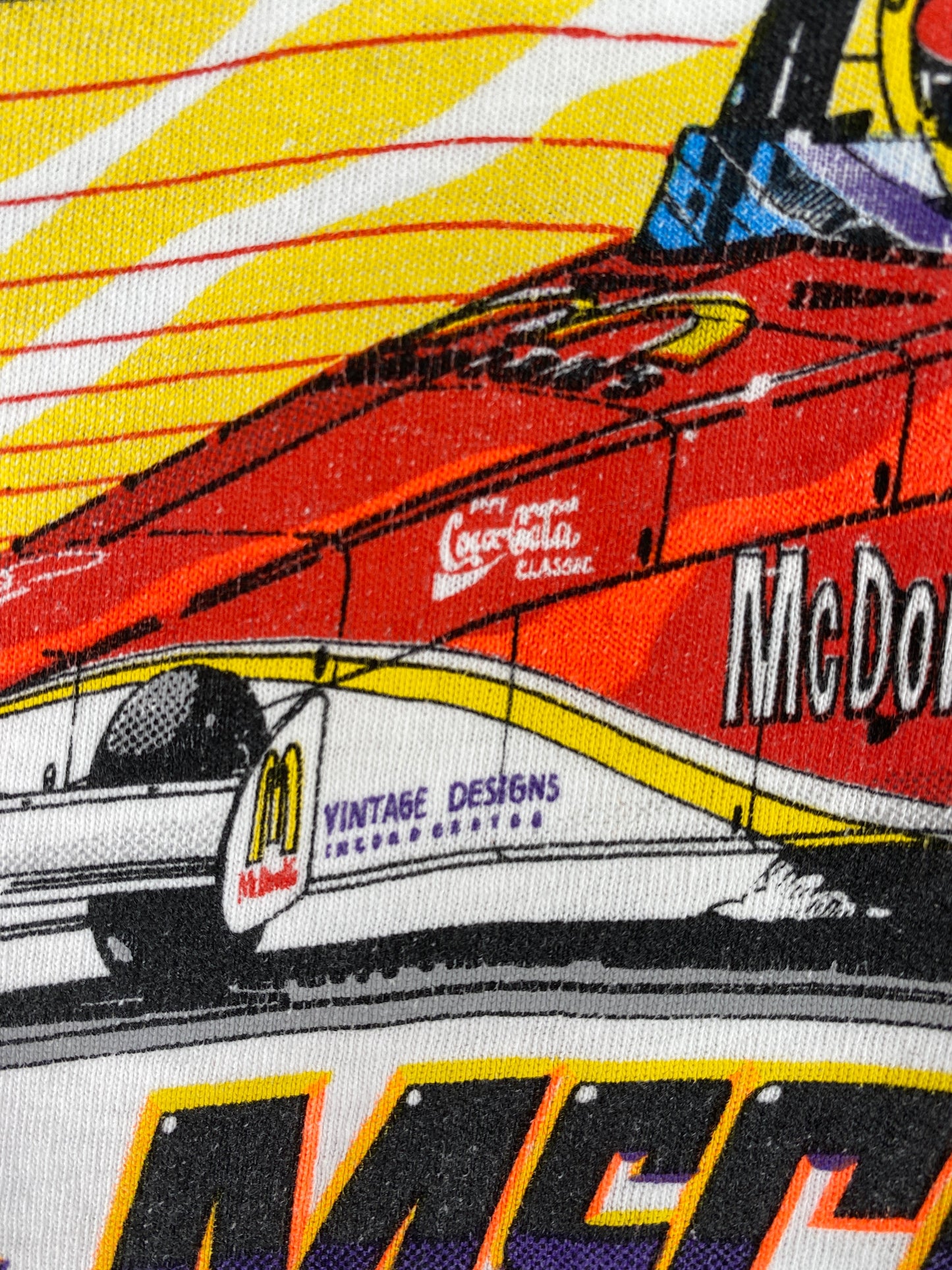 .90’s MCDONALD'S x ED MCCULLOCH Made in USA Size XL Vintage Racing T-Shirt / E9132T