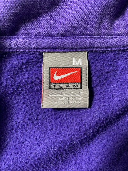 00' NIKE x IOWA Size M Vintage College Half Zip Sweat-Shirt / E9378S