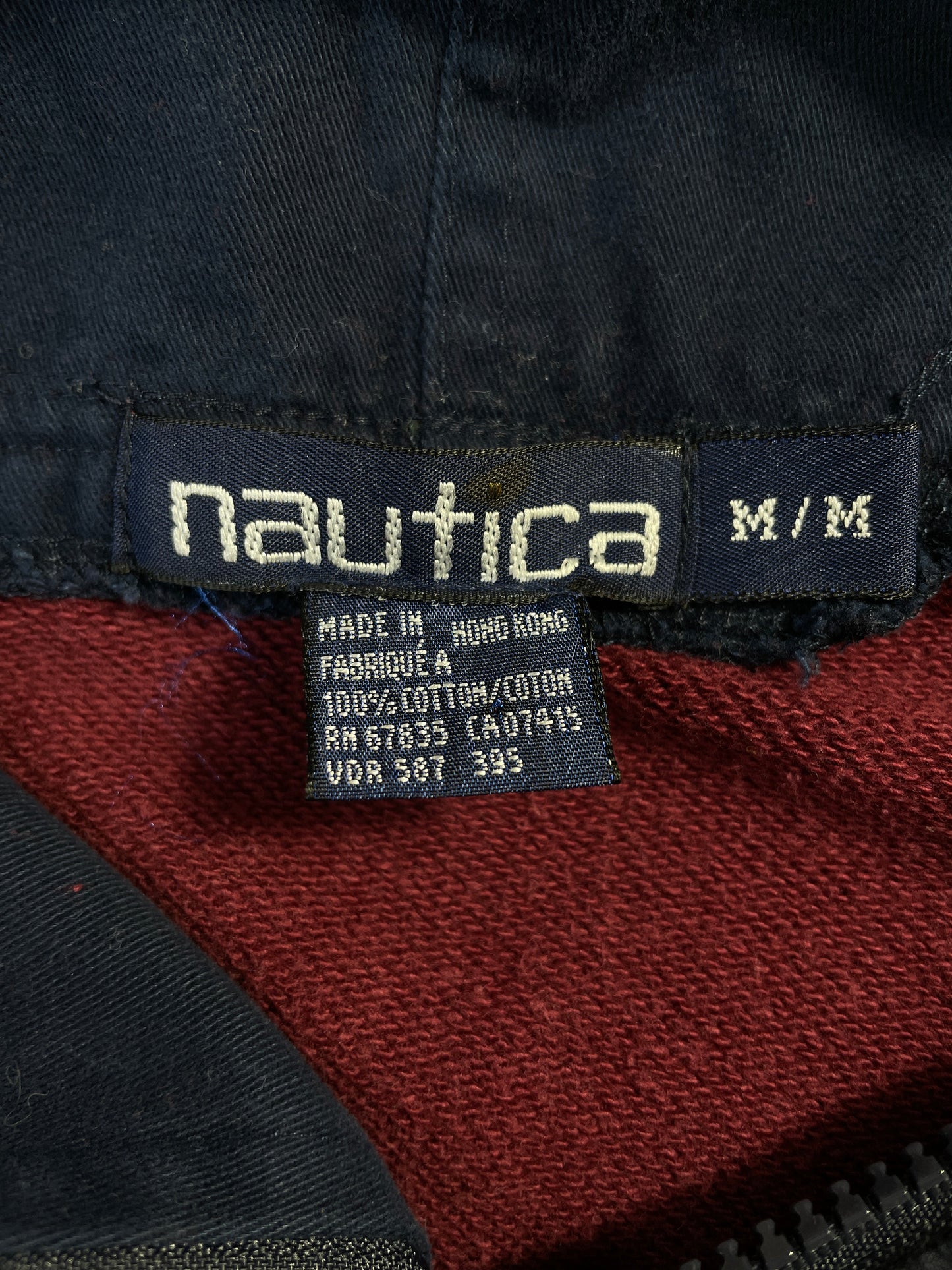 90’s NAUTICA Size M Vintage Hoodie Sweat-Shirt / F4152S