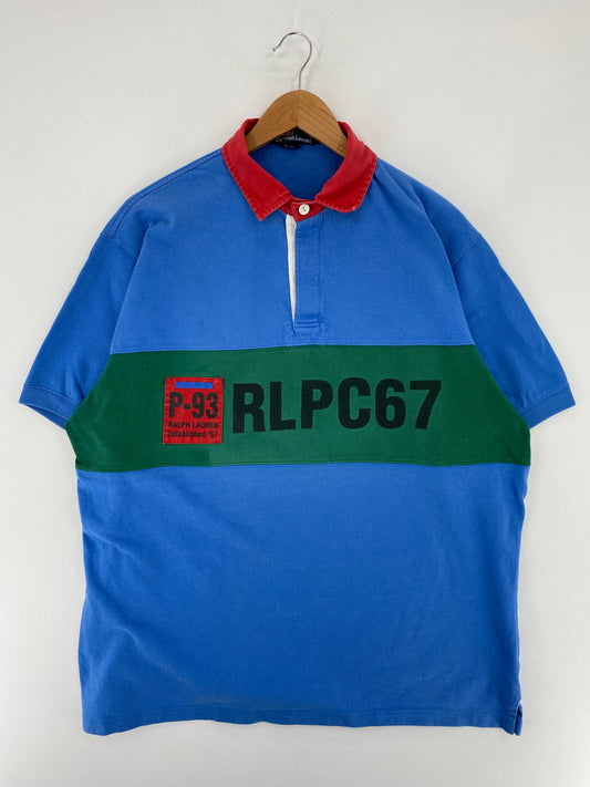 90's POLO RALPH LAUREN Size L Vintage Rugby-Shirt / E9158R