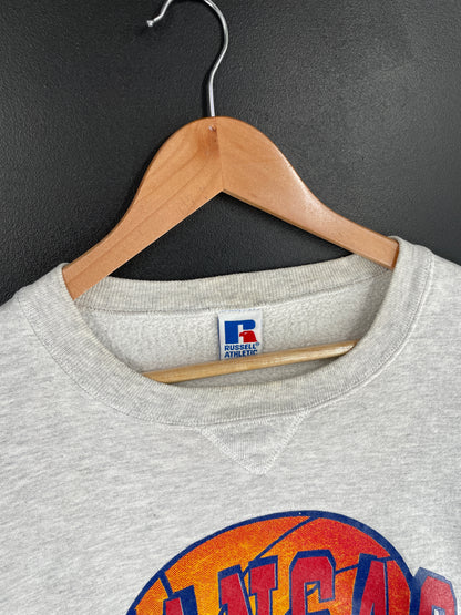 90's RUSSELL x KANSAS JAYHAWKS Made in USA Size XXL Vintage College Sweat shirt / E8442S