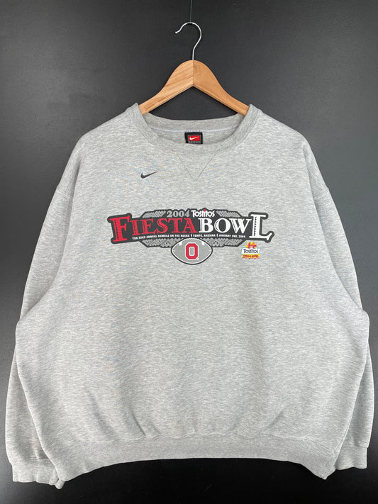 2004 NIKE x OHIO STATE FIESTA BOWL Size XXL Vintage College Sweat shirt / G7072S