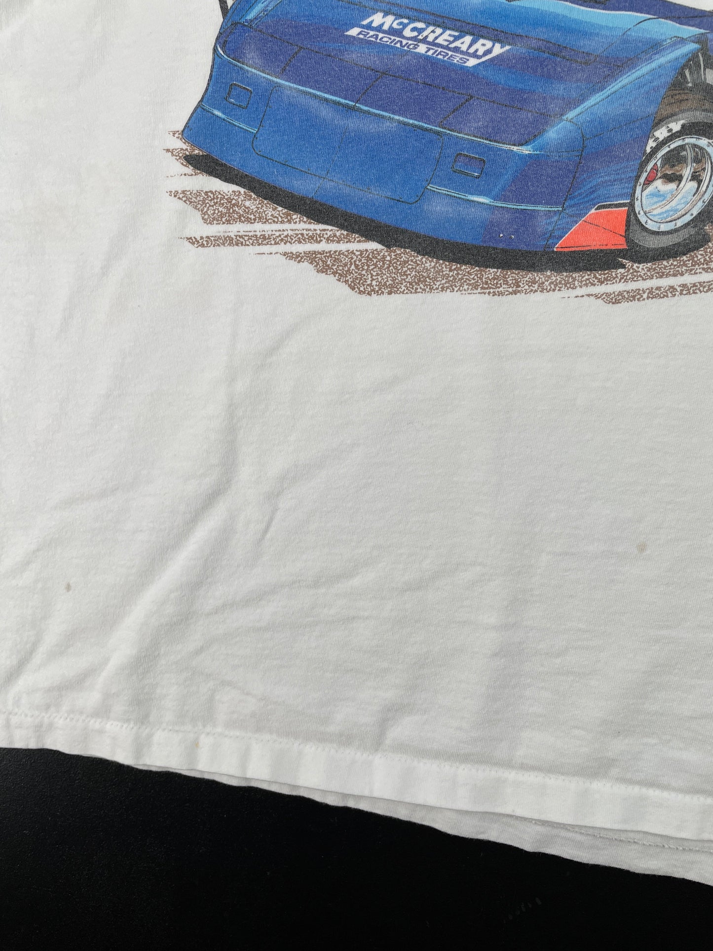 90's MC CREARY Made in USA Size XL Vintage Racing T-Shirt / F714T