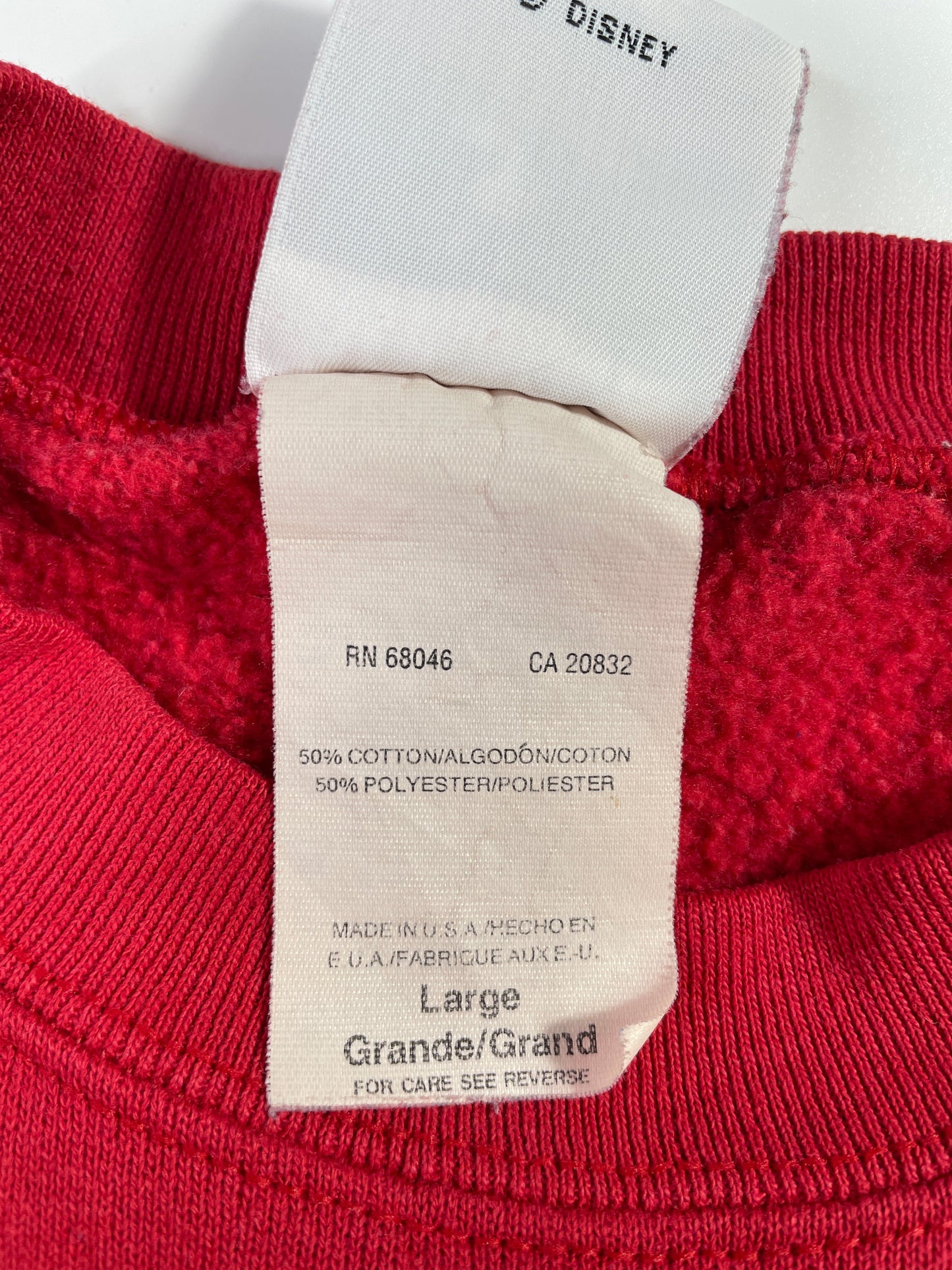 90's DISNEY MICKEY AND FRIENDS Made in USA Size L Vintage Sweat-shirt / G4718S