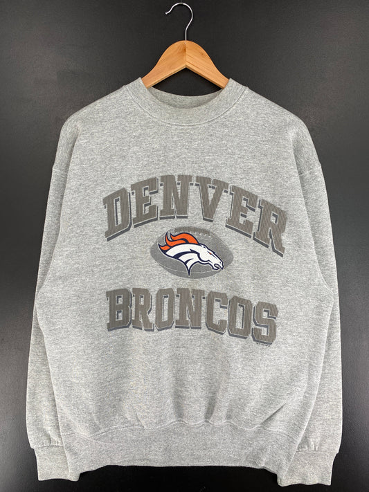.90’s DENVER BRONCOS Made in USA Size L Vintage NFL Sweat-Shirt / F5544S