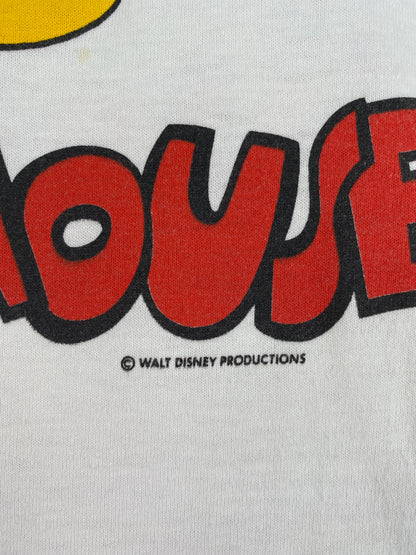 80’s DISNEY MICKEY Made in USA Size L Vintage T-Shirt / G246T