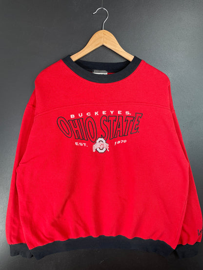 90's OHIO STATE BUCKEYES Size XL Vintage College Sweat-Shirt /  E9725S