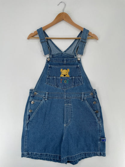 00' DISNEY WINNIE THE POOH Size M Vintage Denim Overall / E7843P