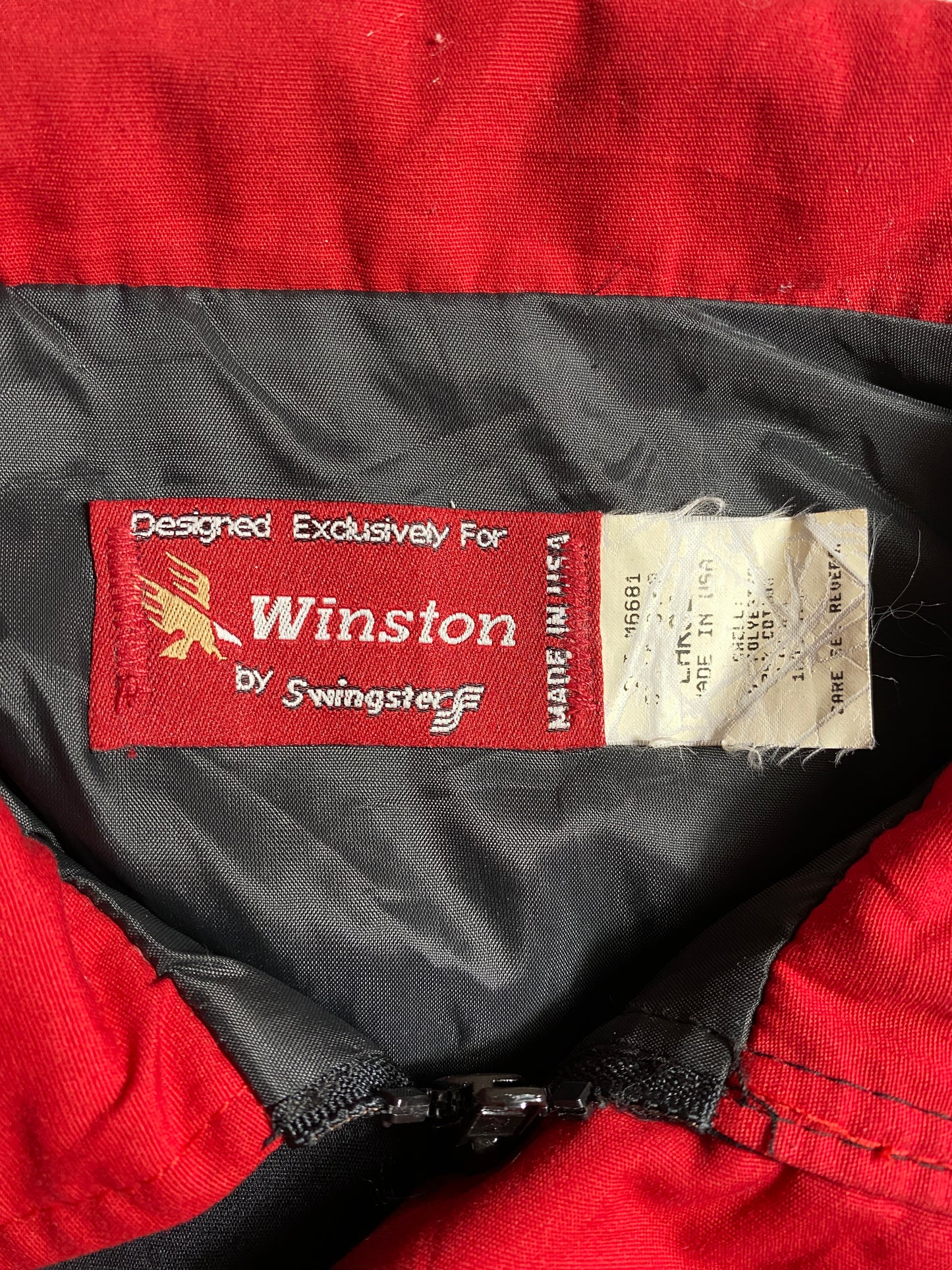 90's WINSTON RACING TEAM Size L Vintage Racing Jacket / E9122N