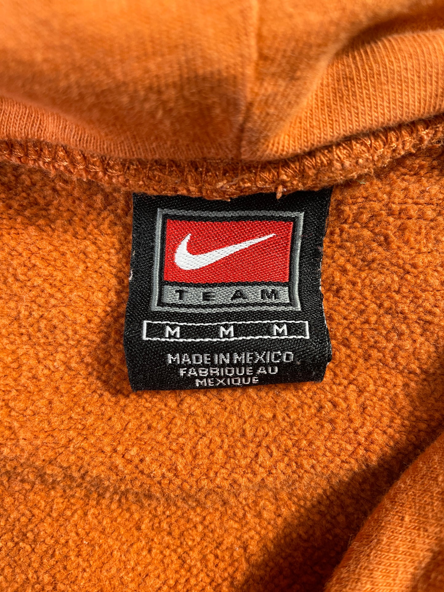 00' NIKE x TEXAS Size M Vintage College Hoodie Sweat shirt / E8451S