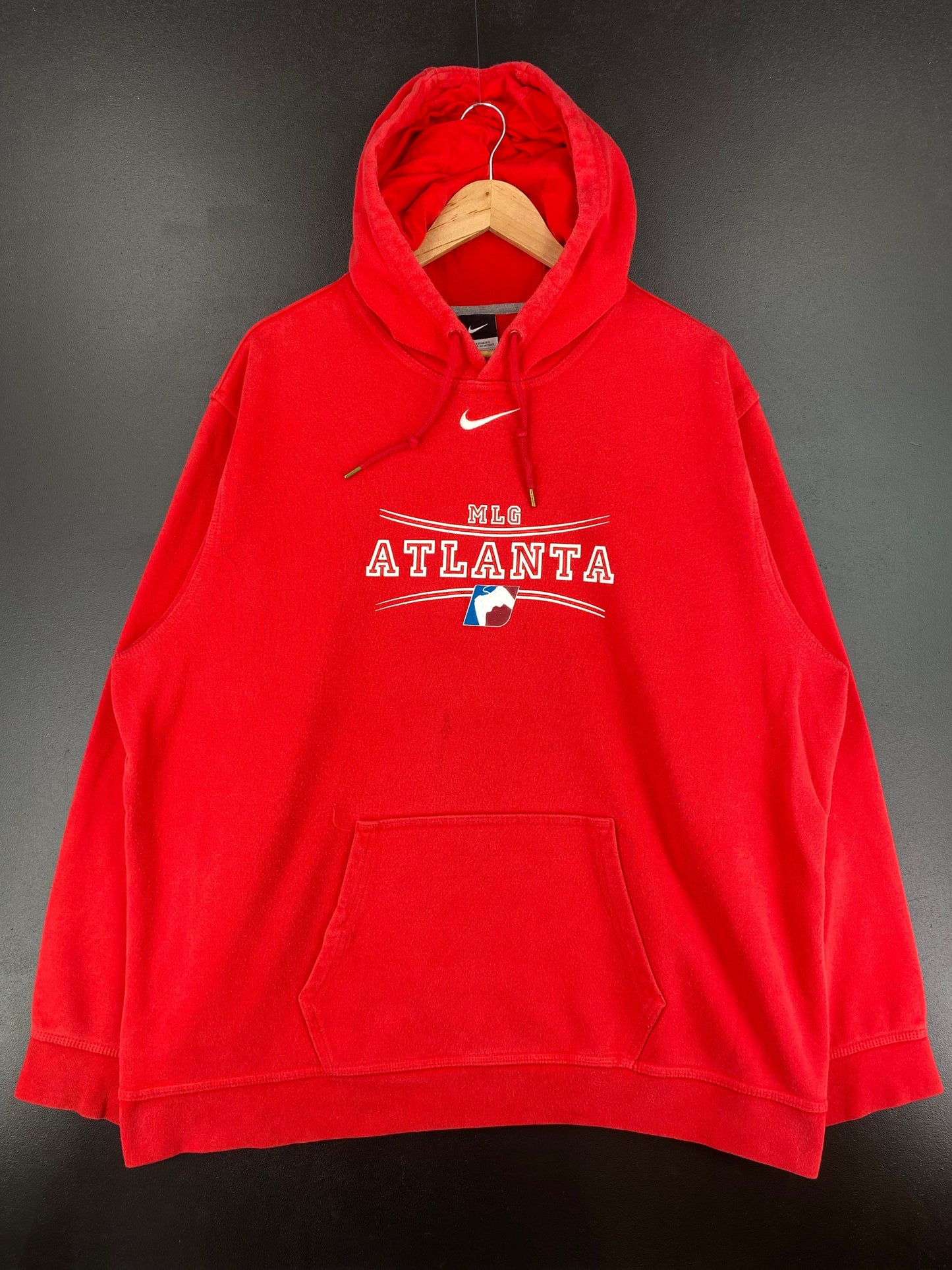 Vintage NIKE x MLG ATLANTA Size XXL Vintage Hoodie Sweat-Shirt / G1199S